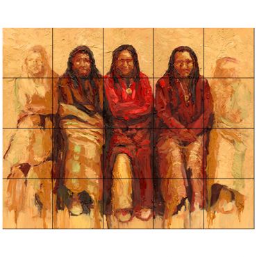 Native American Tile Murals